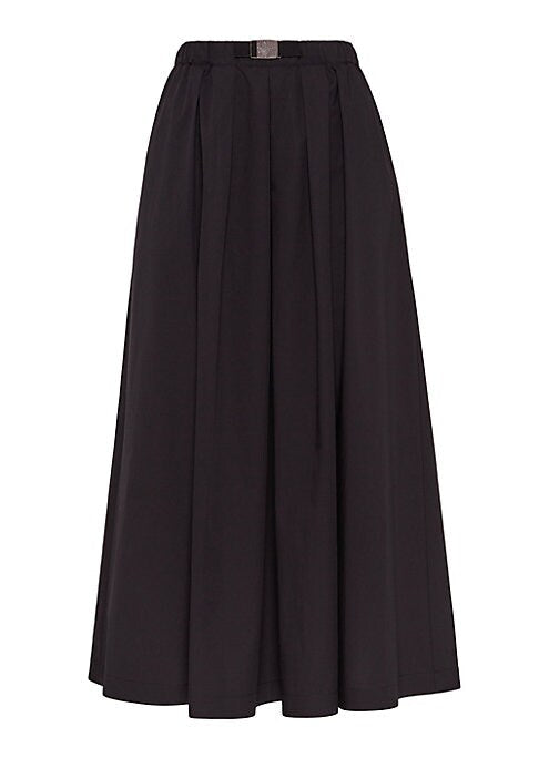 Shimmering Poplin Skirt