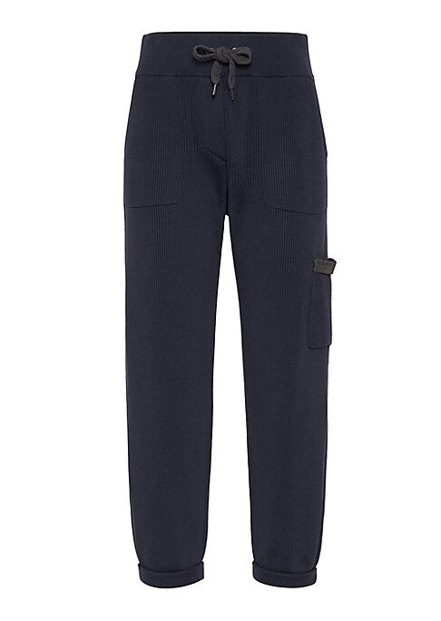 Chic Ribbed Pocket Pants