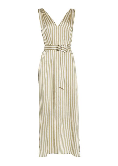 Chic Twill Belted Dress