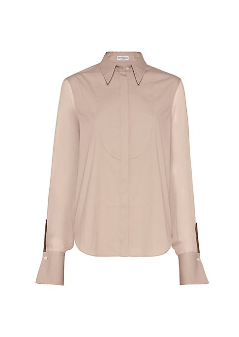 Chic Poplin Bib Shirt