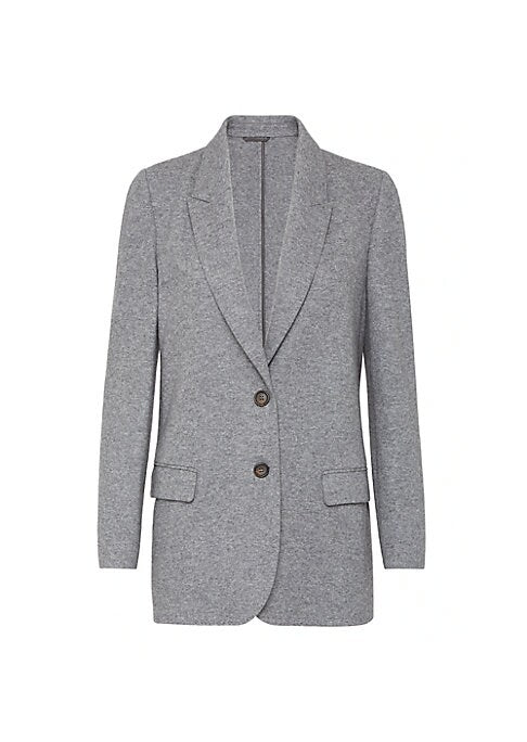 Chic Deconstructed Cashmere Blazer