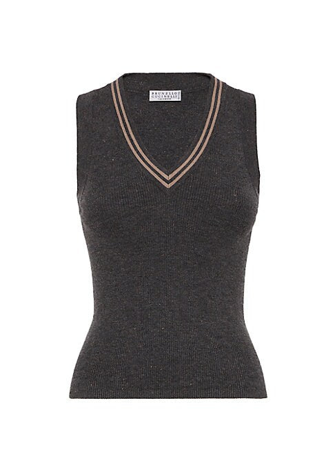 Chic Striped Cashmere Top