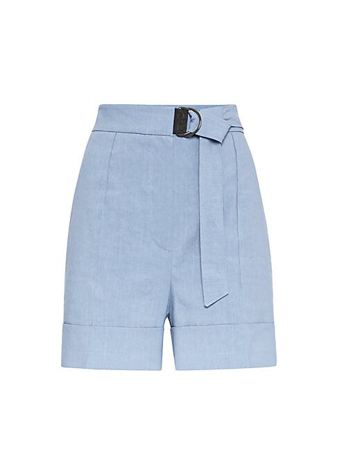 D-Ring Linen Tailored Shorts