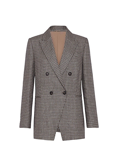 Glistening Houndstooth Blazer