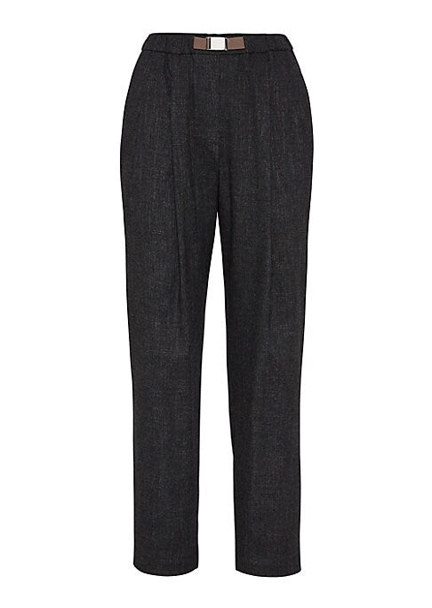 Chic Wool-Blend Joggers