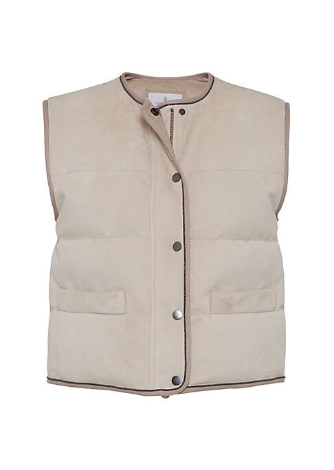 Shiny Piped Down Vest