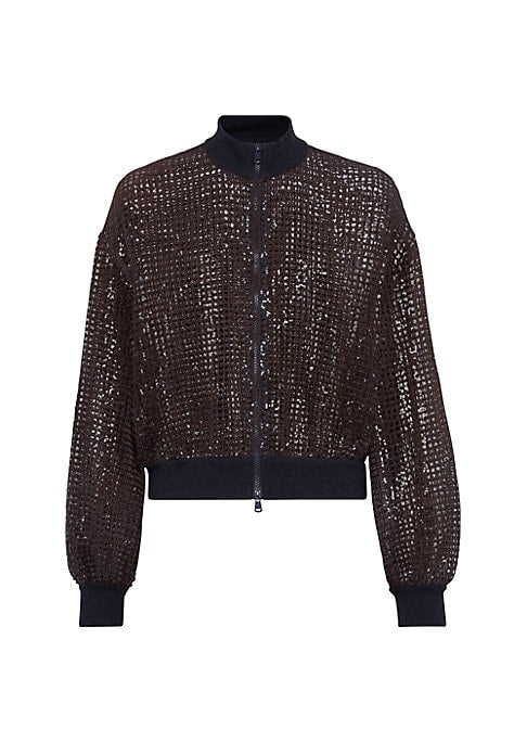 Chic Embroidered Bomber Jacket