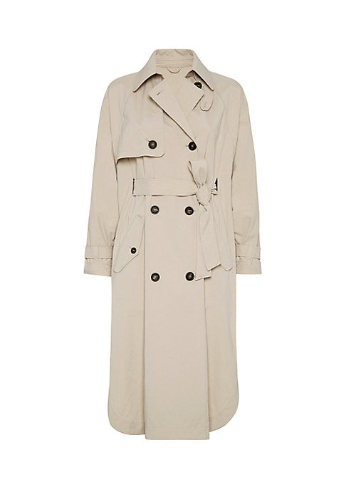 Chic Canvas Trench Coat