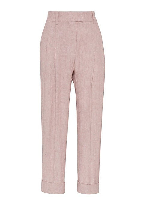 Chic Linen Baggy Trousers