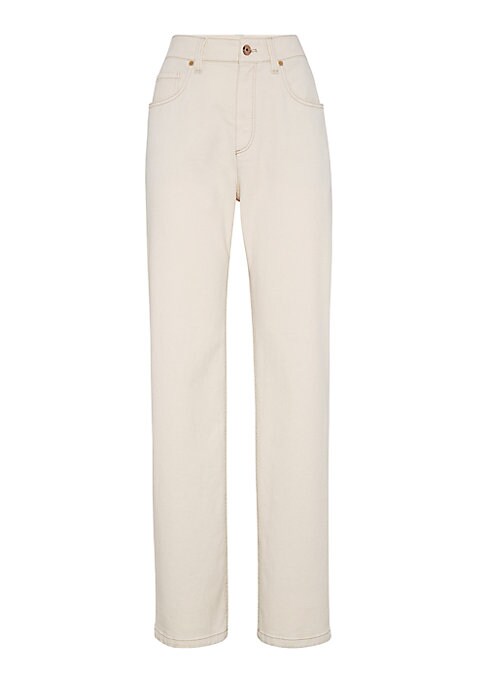 Shiny Tab Relaxed Trousers