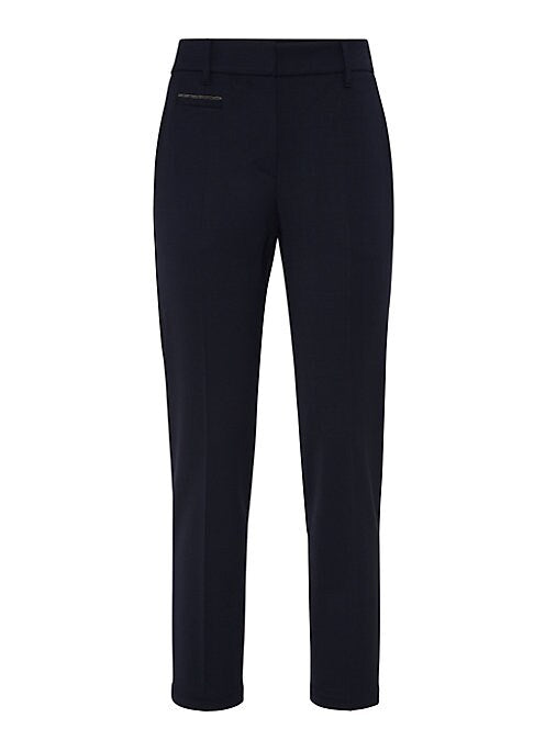 Stylish Wool Gabardine Trousers