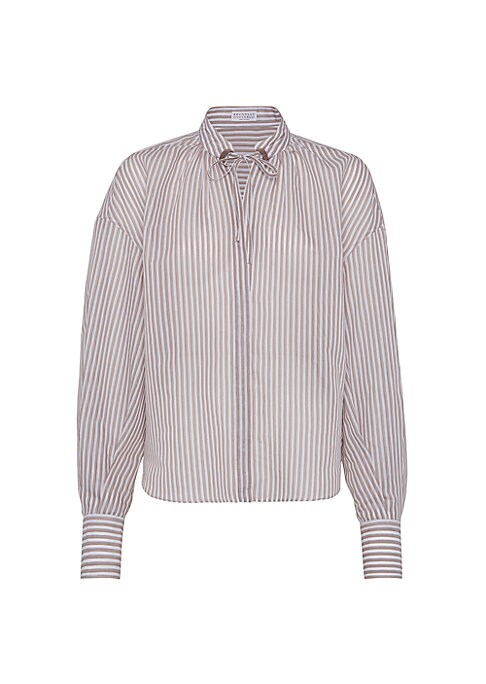 Lustrous Striped Shirt