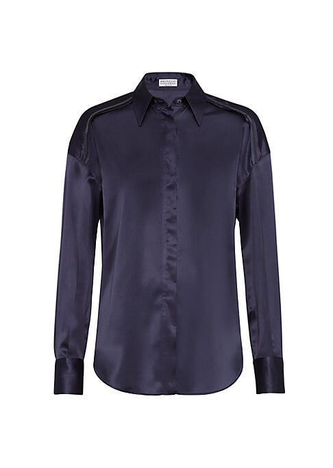 Satin Luxe Button-Up