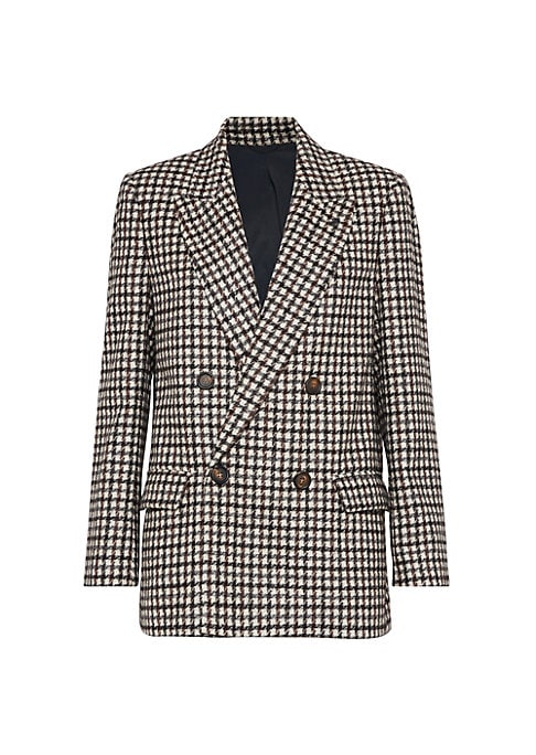 Chic Houndstooth Blazer