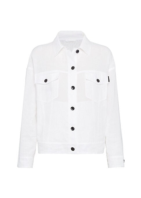 Chic Pocketed Organza Jacket