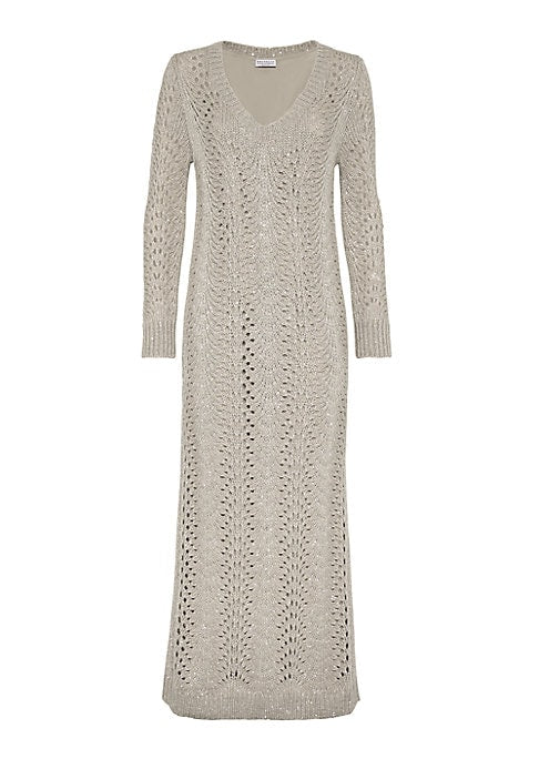Luxe Lace Knit Dress