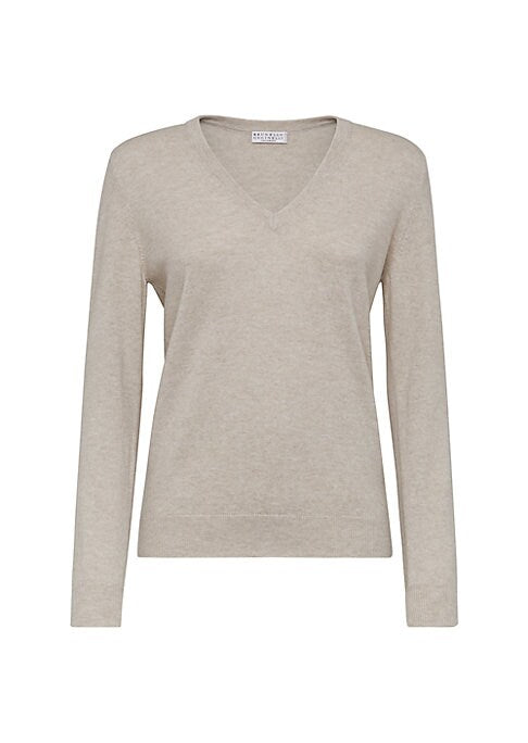 Luxurious V-Neck Cashmere Top