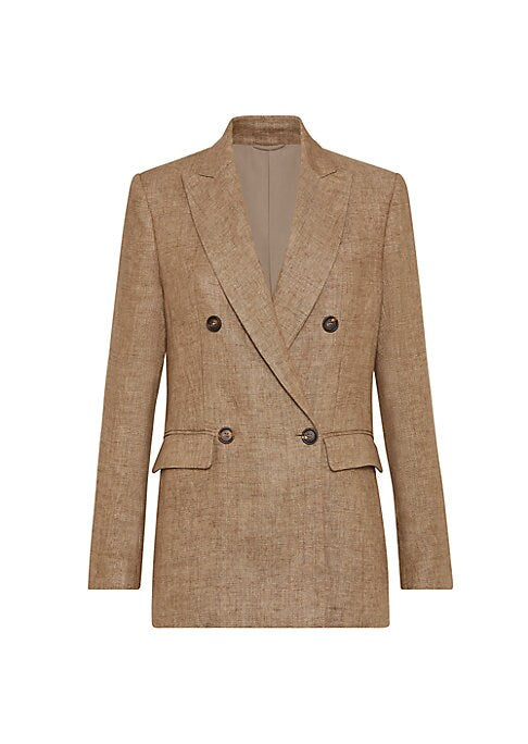 Luxe Sparkle Linen Blazer