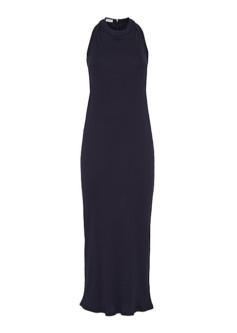 Chic Ribbed Off-Shoulder Dress