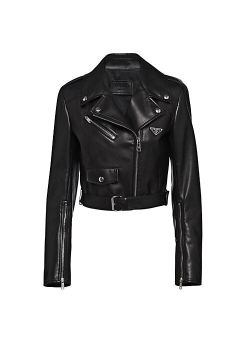Chic Cropped Leather Jacket