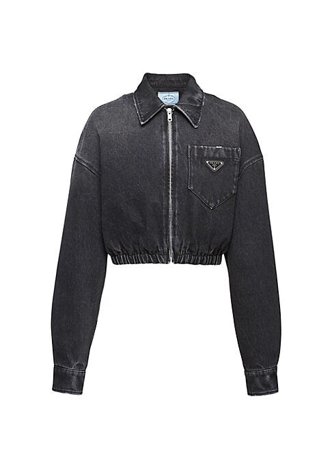 Retro Denim Cropped Jacket