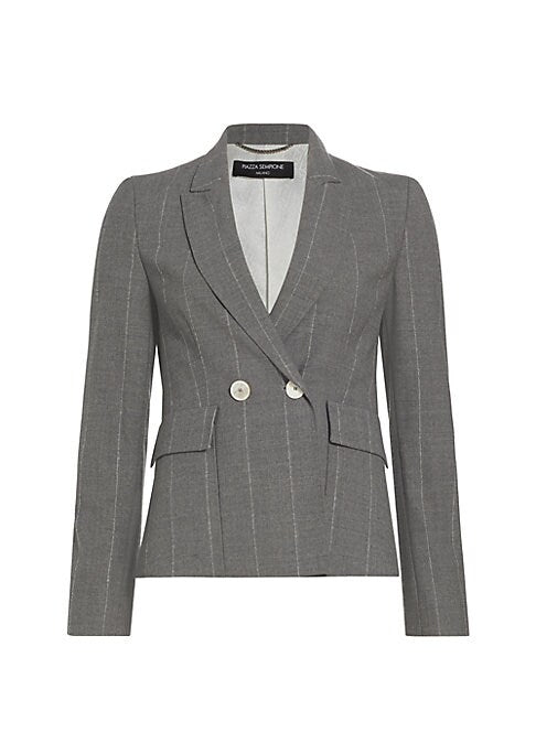 Chic Pinstripe Blazer
