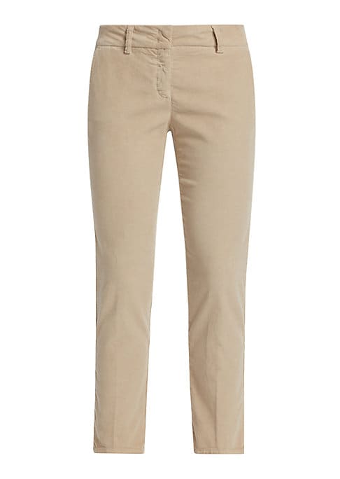 Chic Ankle-Crop Corduroys