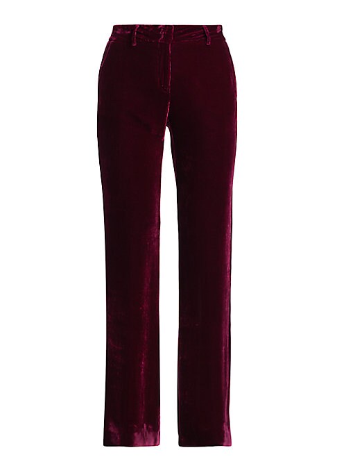 Velvet Flare Trousers