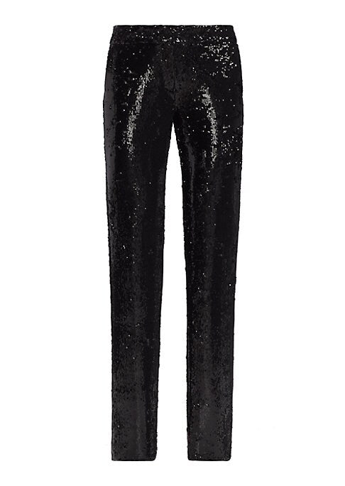 Sparkling Straight-Leg Trousers