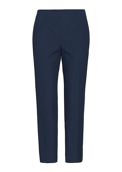 Cropped Stretch Slim Trousers