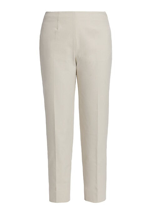 Cropped Stretch Cotton Trousers
