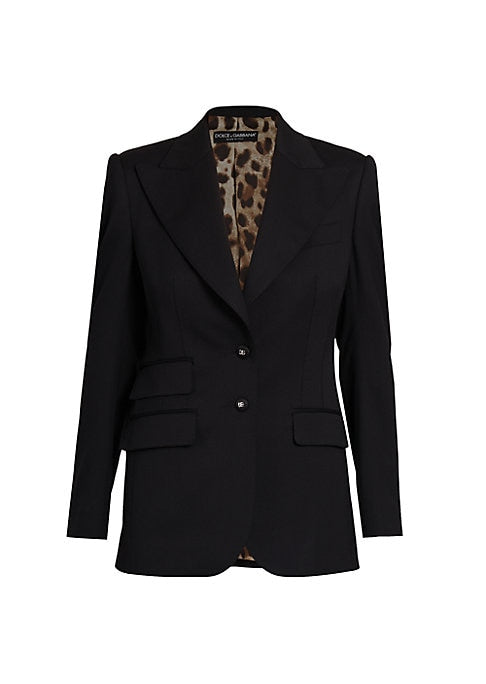 Elegant Stretch Wool Jacket