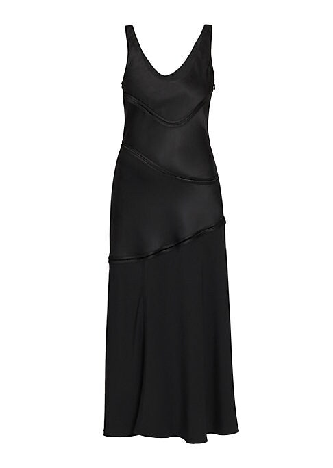 Lustrous Midi Satin Dress