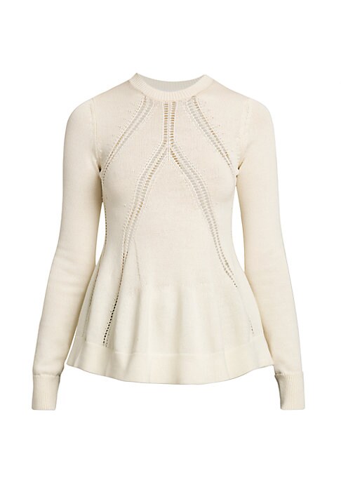 Chic Peplum Wool Sweater