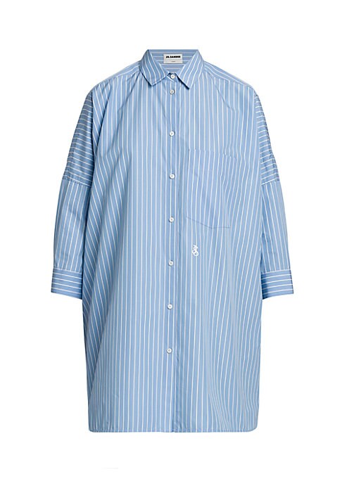 Boxy Striped Cotton Shirt