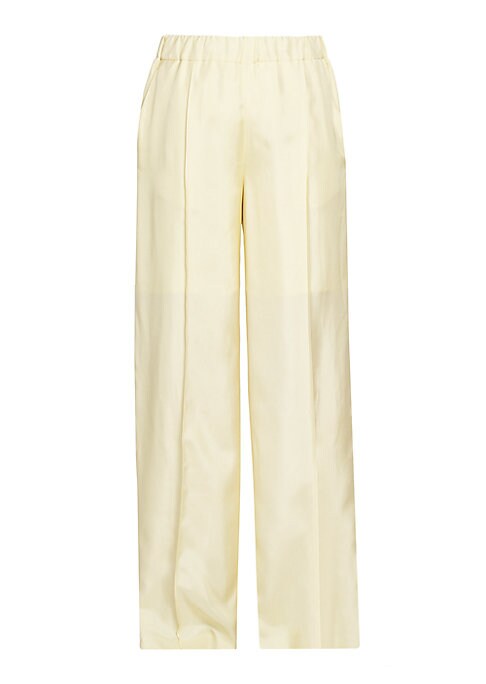 Wide-Leg Split Pants