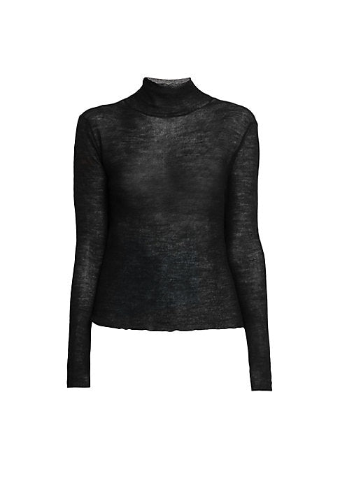 Sheer Wool Turtleneck