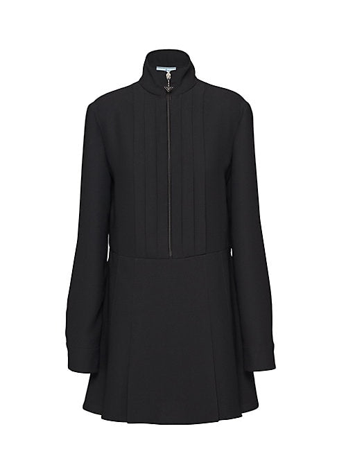 Elegant Pleat Mini Dress