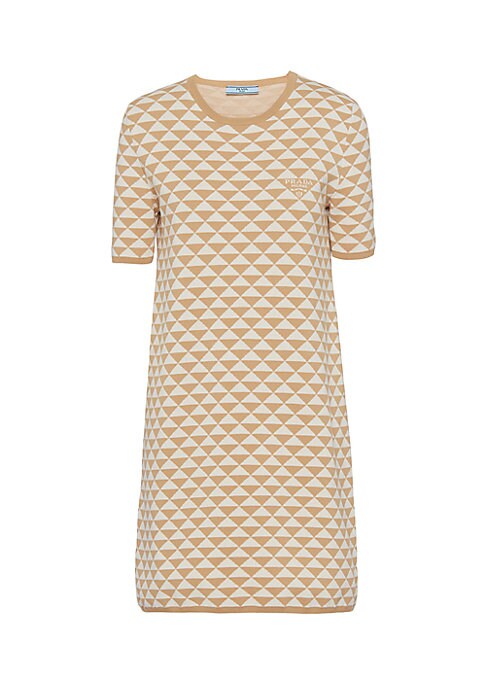 Chic Contrast Knit Dress