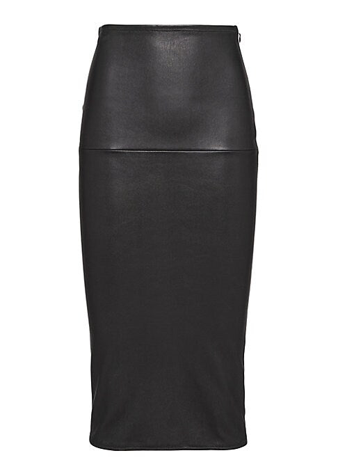 Sleek Leather Chic Skirt