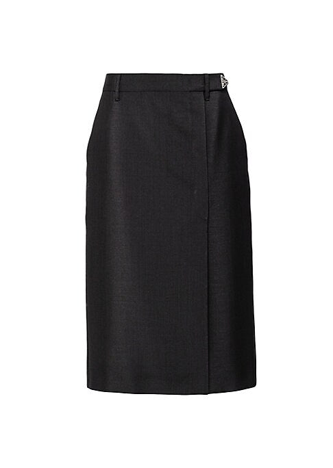 Chic Wrap Midi Skirt