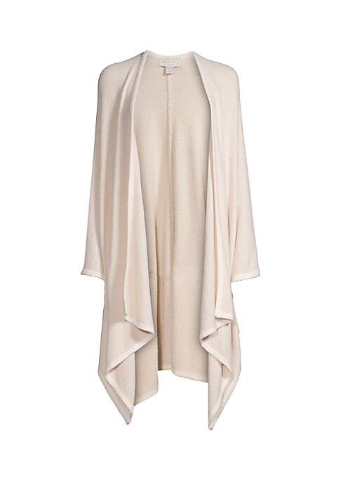 Chic Bordered Wrap Cardigan