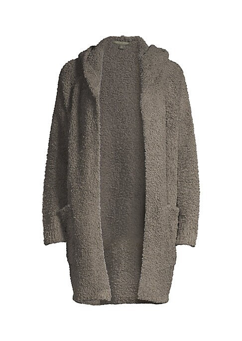 Snug Boucle Hooded Coat
