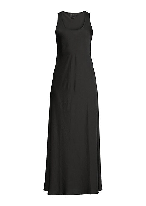 Satin A-Line Tank Dress
