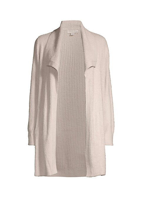 Textured Open Front Cardigan