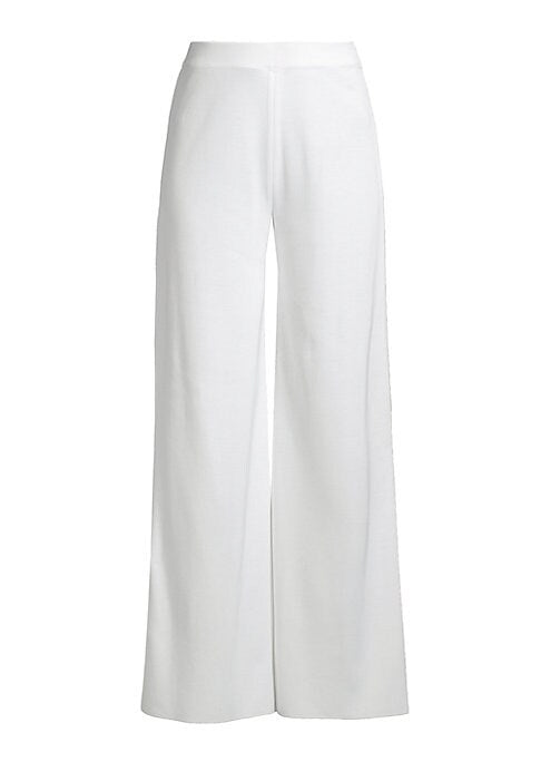 Soft Knit Wide-Leg Trousers