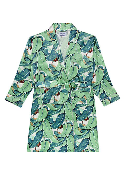 Silk Leaf Lounge Robe