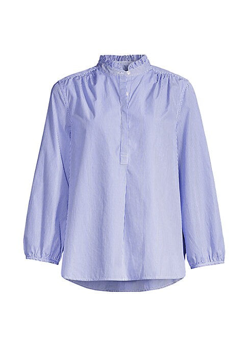 Ruffled Striped Blouse