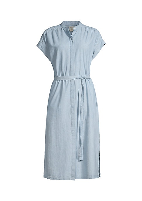Chic Chambray A-Line Dress