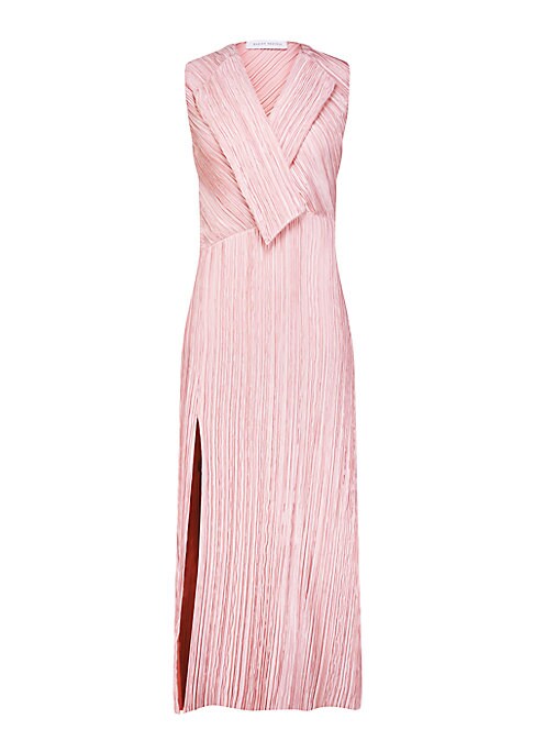 Draped Satin Sheath
